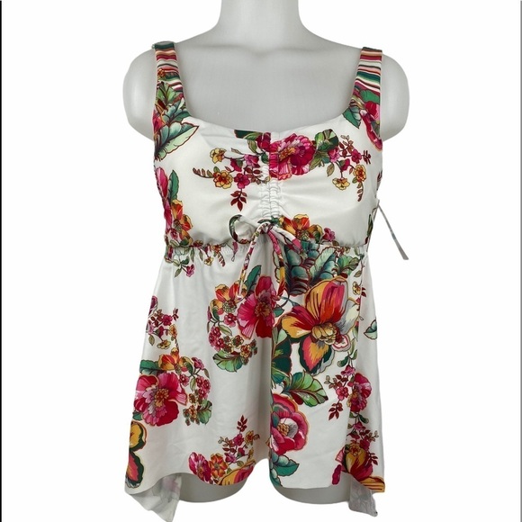 Becca Floral Tankini Swimsuit Top - Picture 1 of 13
